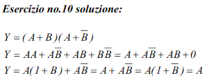 Teoremi dell'algebra di Boole e leggi di De Morgan