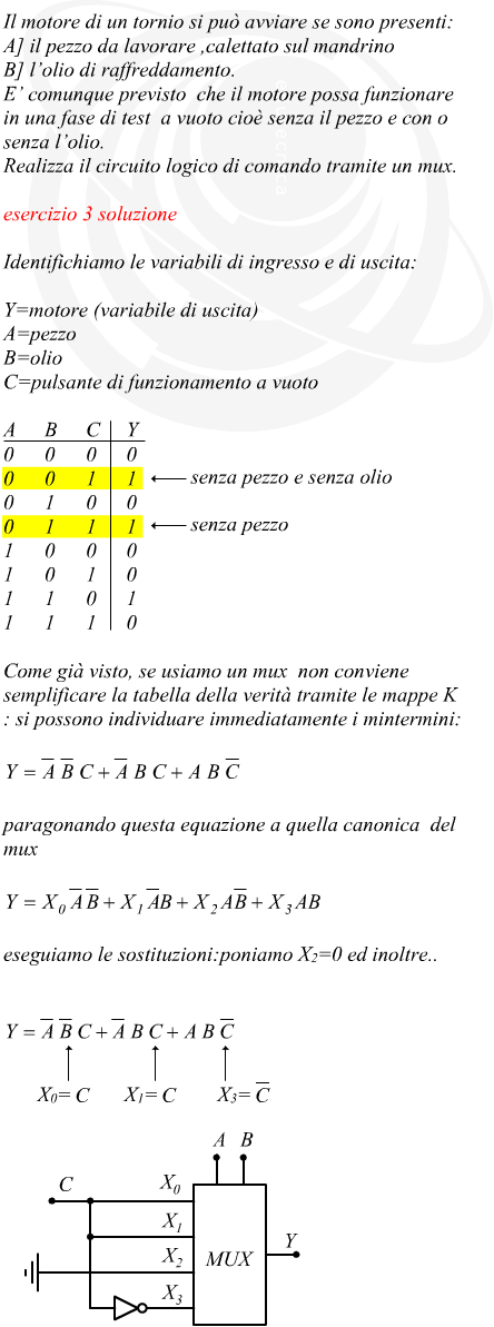 Esempio di utilizzo di un multiplexer su macchina utensile